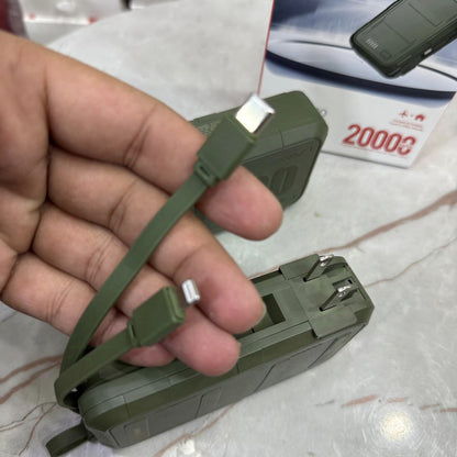 5-in-1 Military Grade Power Bank & Charger 20000mAh - Waterproof, Tough, Dubai Made With Free 100W Cable