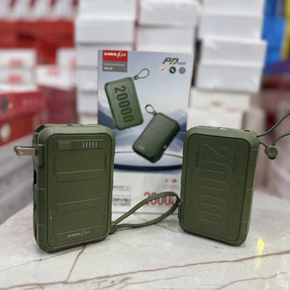 5-in-1 Military Grade Power Bank & Charger 20000mAh - Waterproof, Tough, Dubai Made With Free 100W Cable
