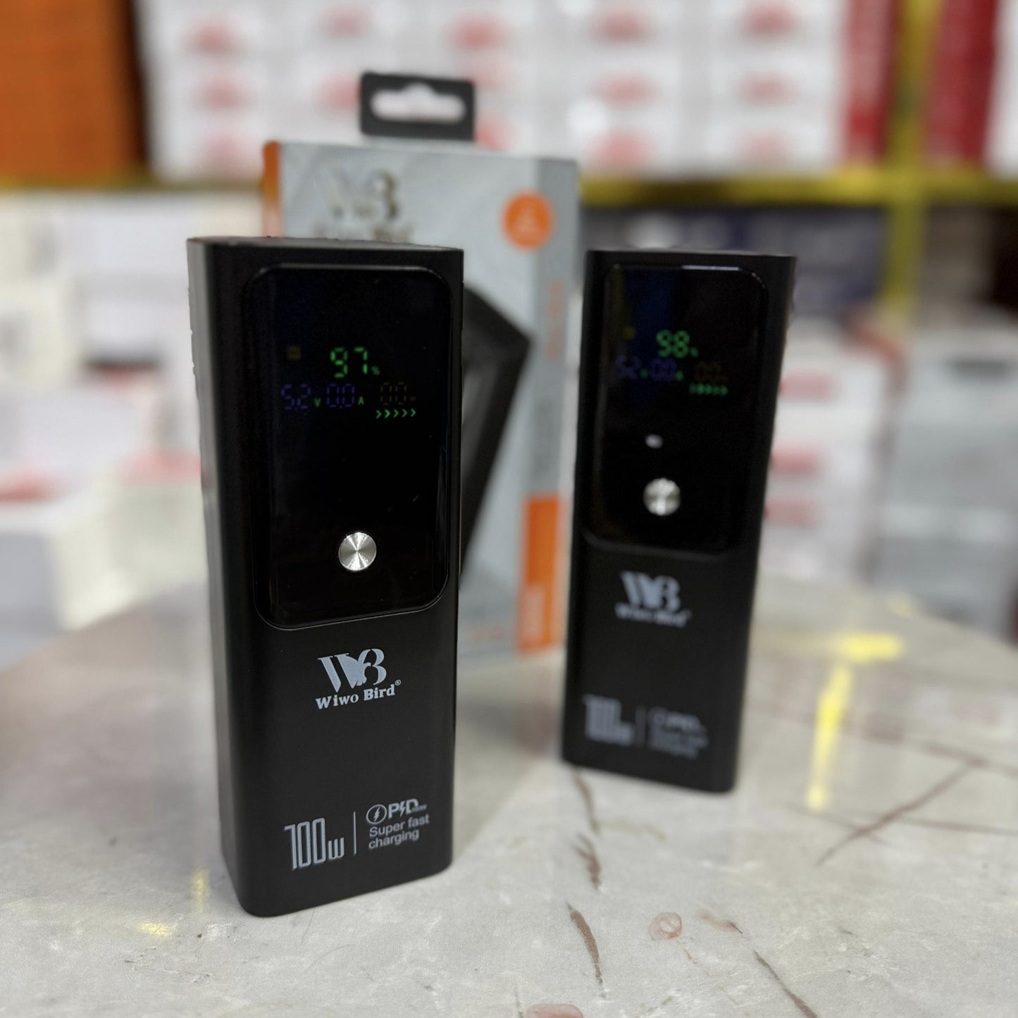 Amazon Lot PD 100W Ultra Fast 20000mAh Power Bank For Laptop & Smartphone With free 100W 3 in 1 Cable