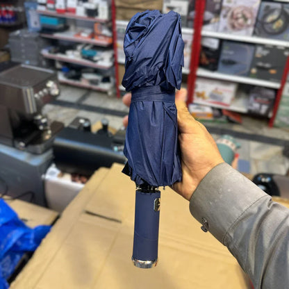 Foldable LED Automatic Umbrella with Pouch