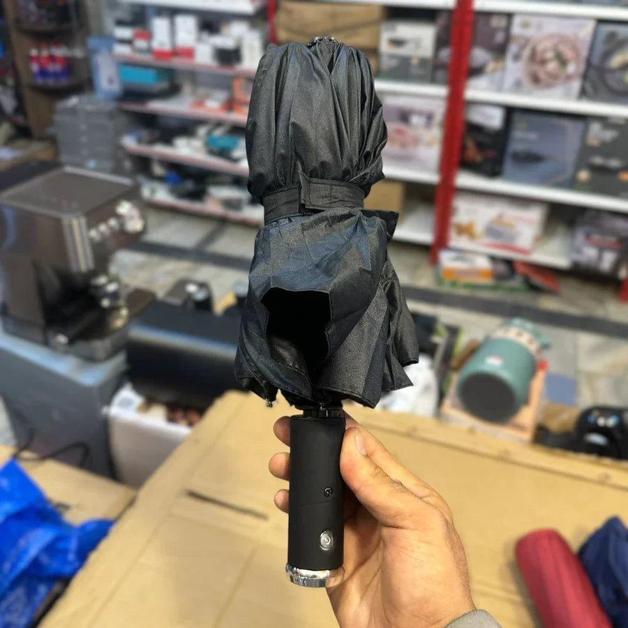 Foldable LED Automatic Umbrella with Pouch