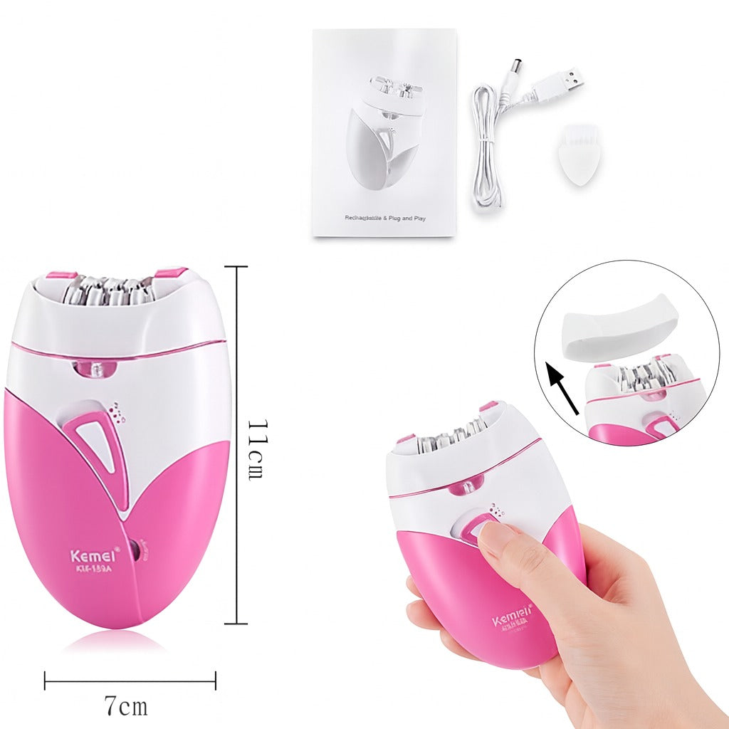 Kemei KM-189A USB Rechargeable Epilator For Women